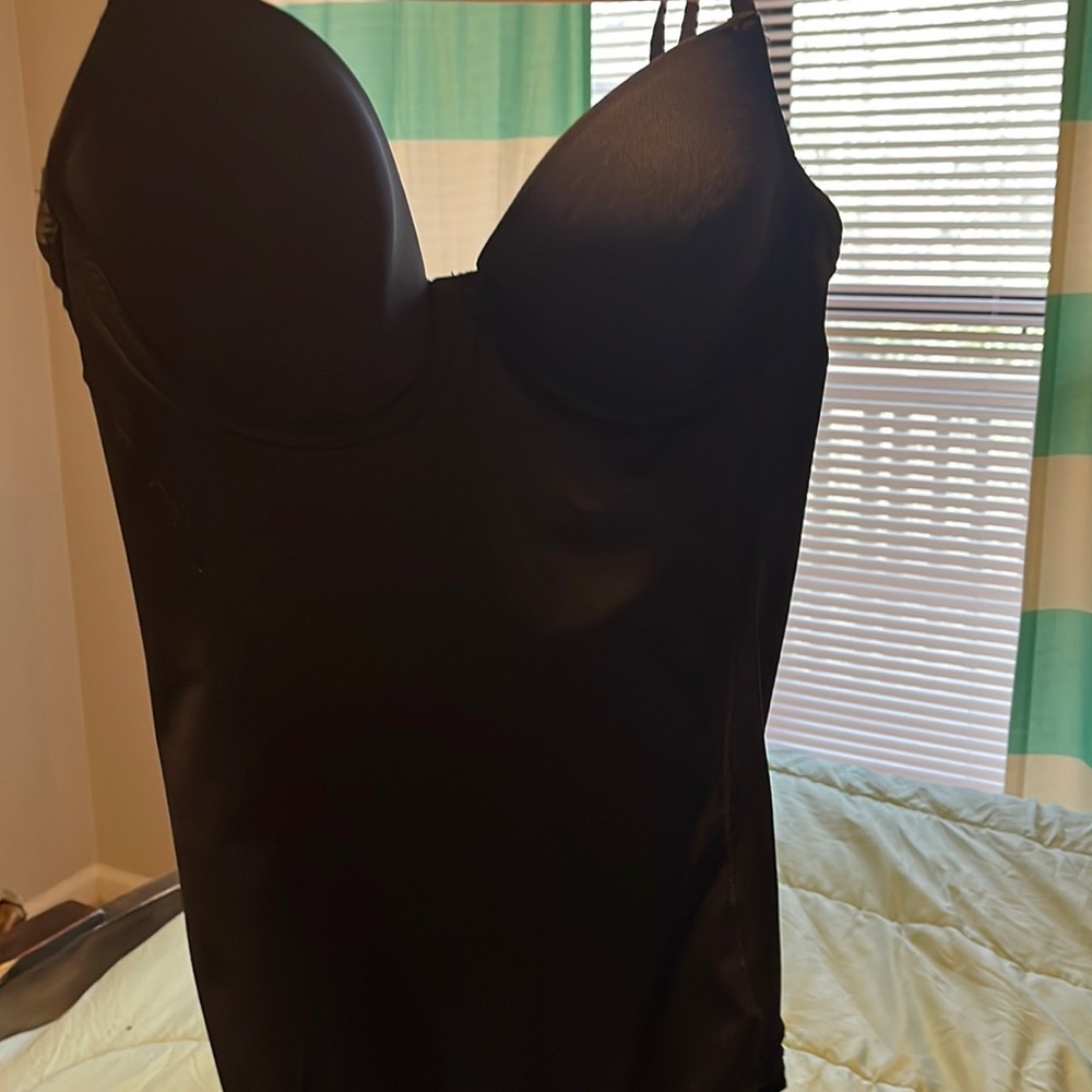 Black corset. Body suit